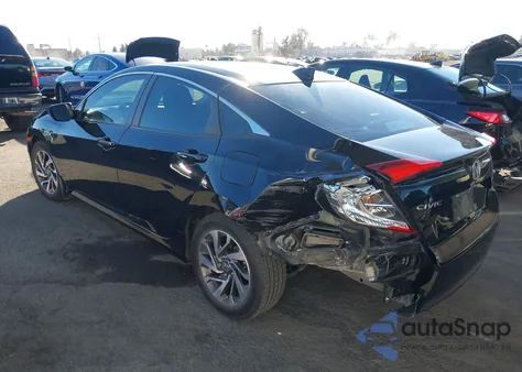 2018 Honda Civic Ex from USA, damaged, VIN 2HGFC2F70JH575148